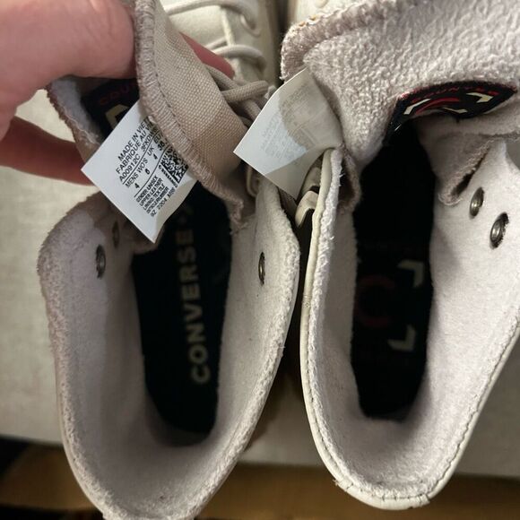 Chuck Taylor All Star Lugged 2.0 Counter Climate High Papyrus Sneakers Sz 6 - Picture 9 of 10